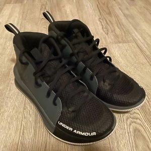 Under armor high tops.